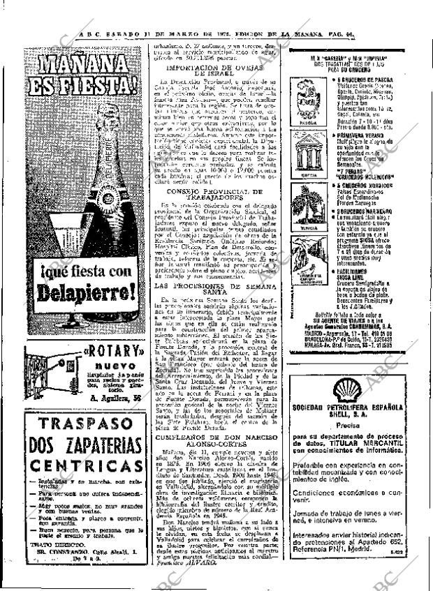 ABC MADRID 11-03-1972 página 46