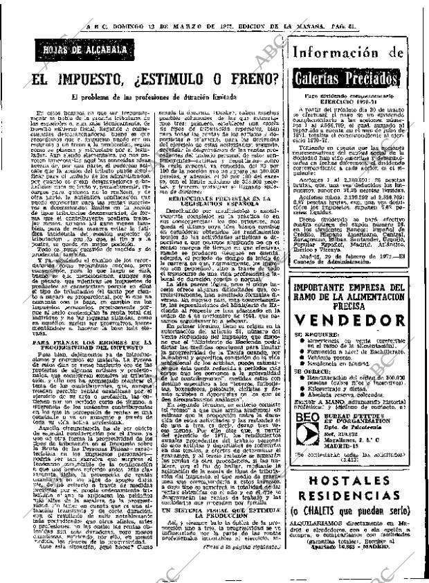 ABC MADRID 12-03-1972 página 61