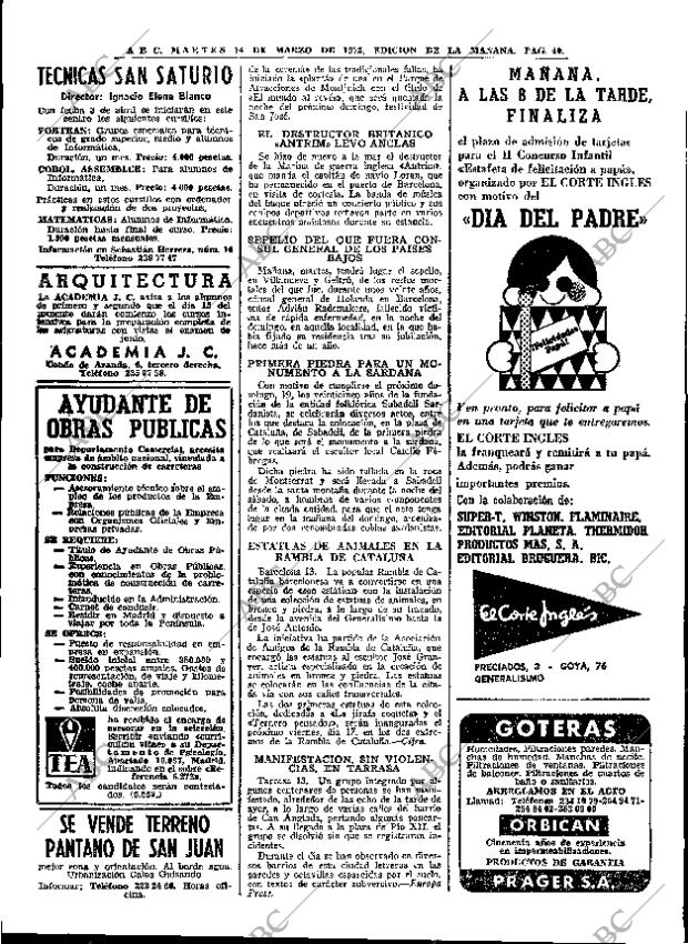ABC MADRID 14-03-1972 página 40