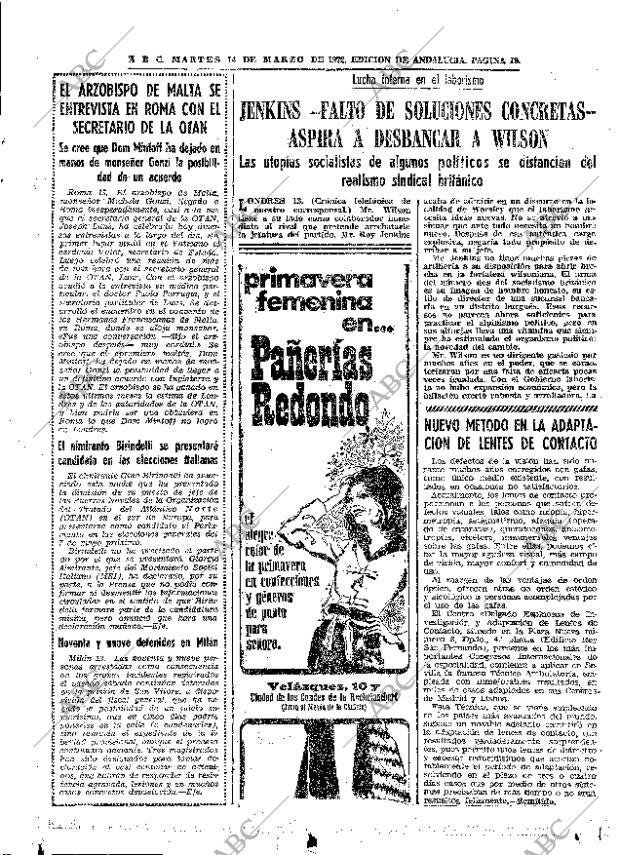 ABC SEVILLA 14-03-1972 página 19