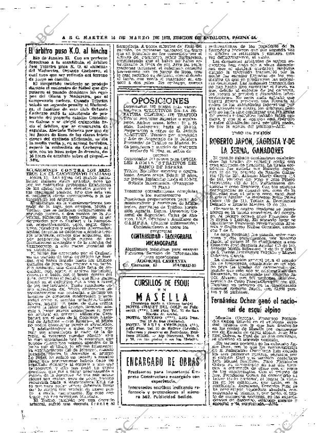 ABC SEVILLA 14-03-1972 página 54