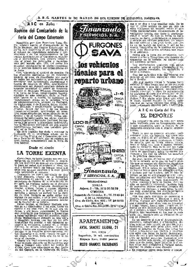 ABC SEVILLA 14-03-1972 página 69