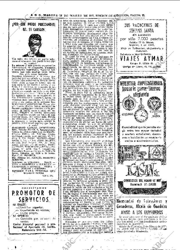 ABC SEVILLA 14-03-1972 página 72