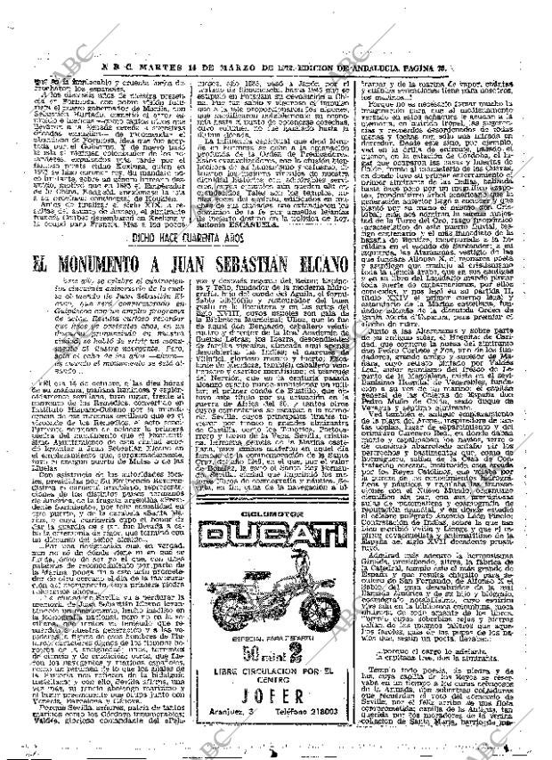ABC SEVILLA 14-03-1972 página 73