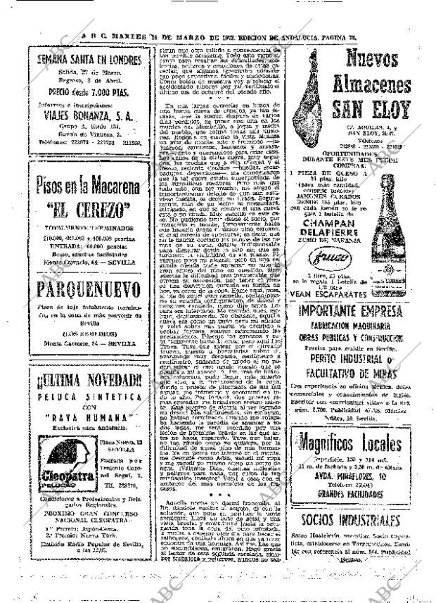 ABC SEVILLA 14-03-1972 página 78
