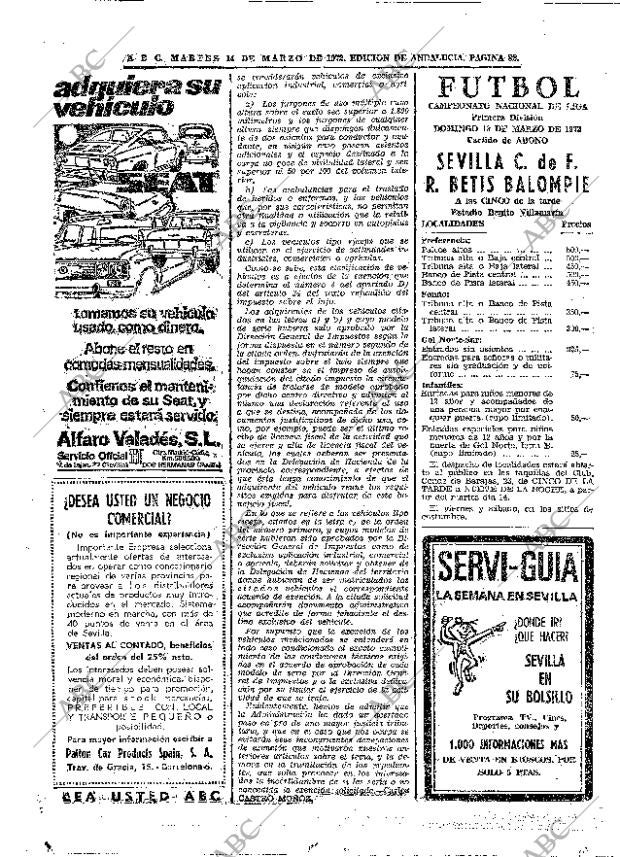 ABC SEVILLA 14-03-1972 página 82