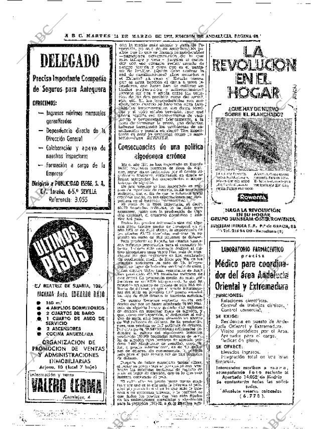 ABC SEVILLA 14-03-1972 página 86