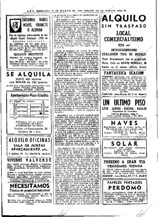 ABC MADRID 15-03-1972 página 28