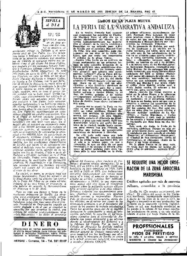 ABC MADRID 15-03-1972 página 47