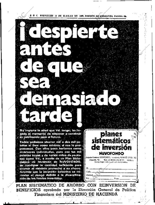 ABC SEVILLA 15-03-1972 página 52