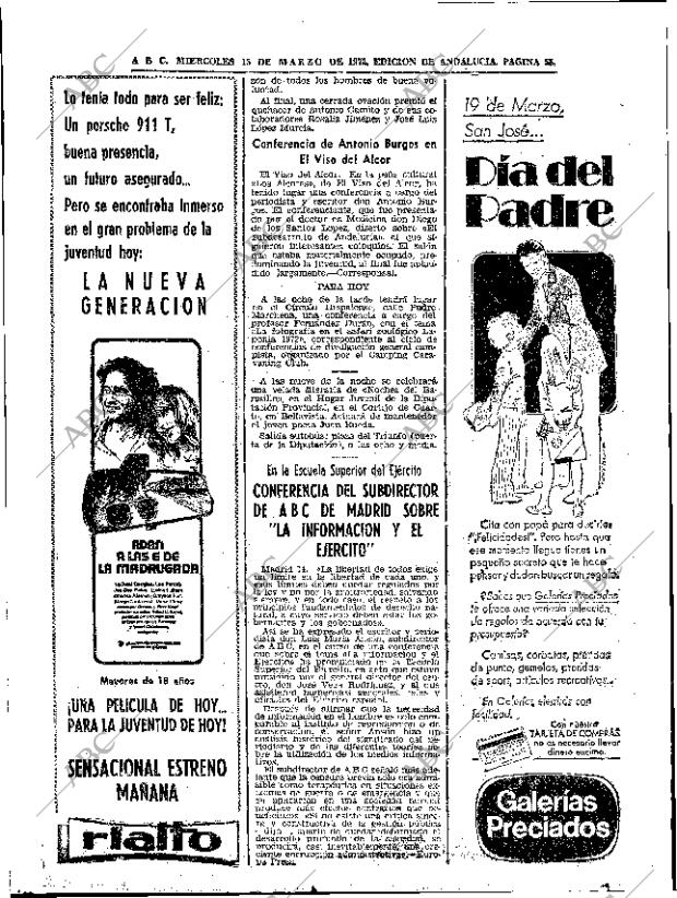 ABC SEVILLA 15-03-1972 página 58