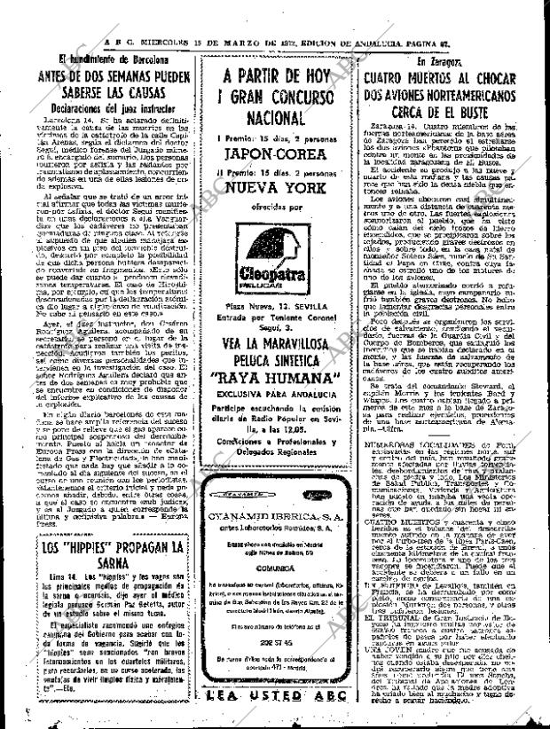 ABC SEVILLA 15-03-1972 página 67