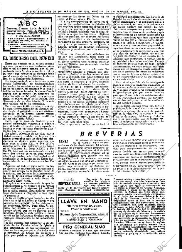 ABC MADRID 16-03-1972 página 26