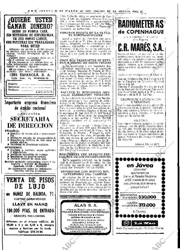 ABC MADRID 16-03-1972 página 46