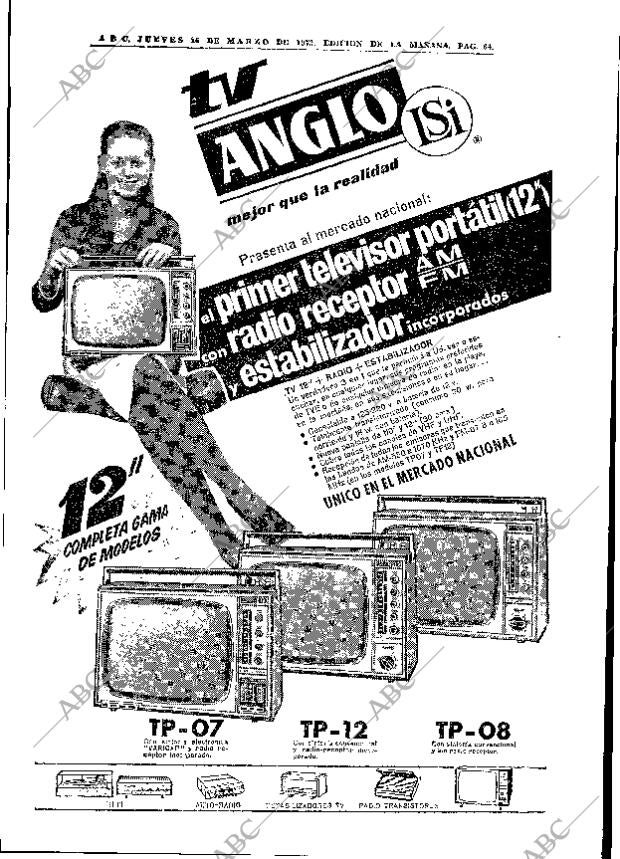 ABC MADRID 16-03-1972 página 64