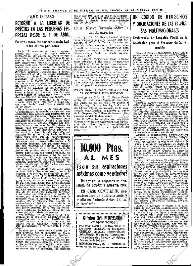ABC MADRID 16-03-1972 página 69