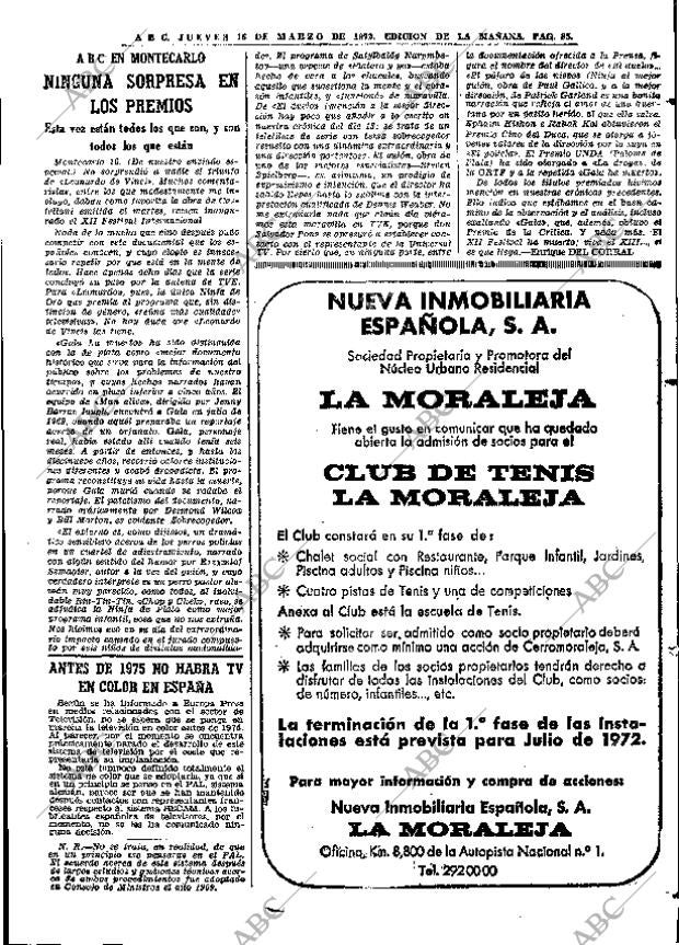 ABC MADRID 16-03-1972 página 85