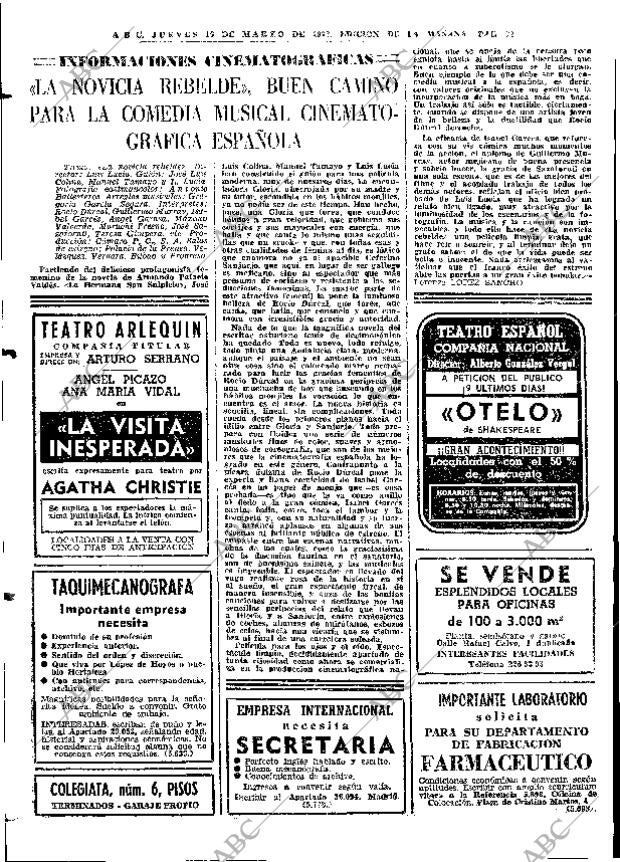 ABC MADRID 16-03-1972 página 92
