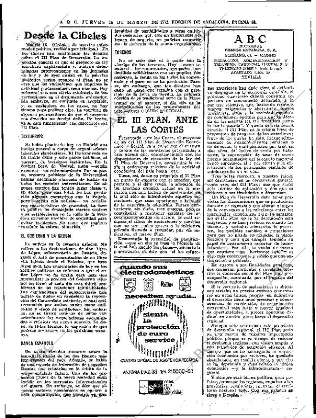 ABC SEVILLA 16-03-1972 página 18