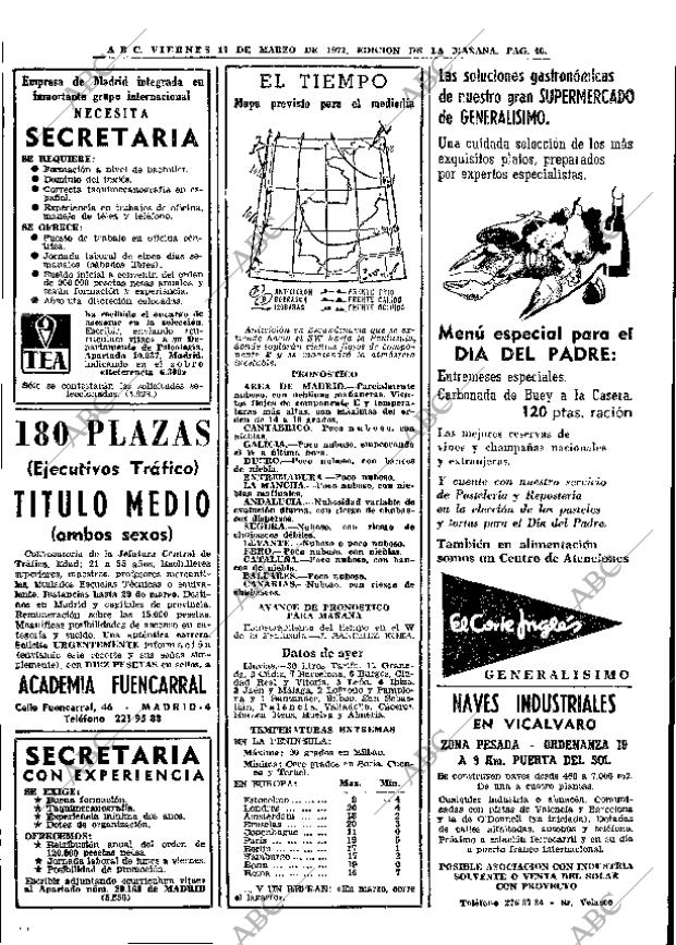 ABC MADRID 17-03-1972 página 46