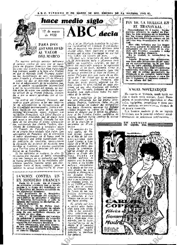 ABC MADRID 17-03-1972 página 61