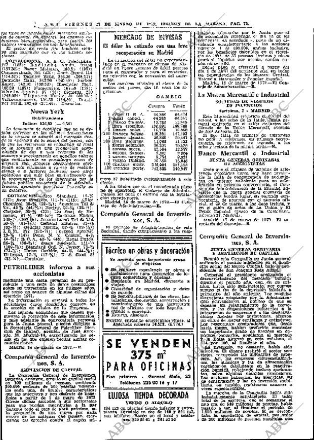 ABC MADRID 17-03-1972 página 72