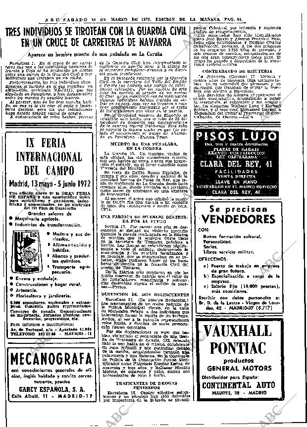 ABC MADRID 18-03-1972 página 44