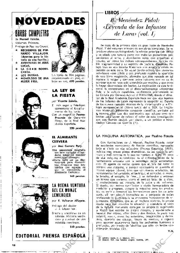 BLANCO Y NEGRO MADRID 18-03-1972 página 10