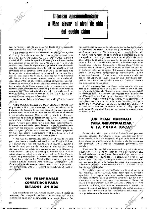 BLANCO Y NEGRO MADRID 18-03-1972 página 38