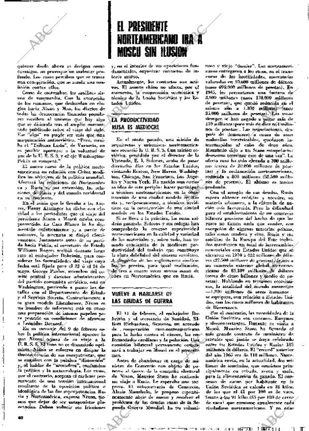 BLANCO Y NEGRO MADRID 18-03-1972 página 40