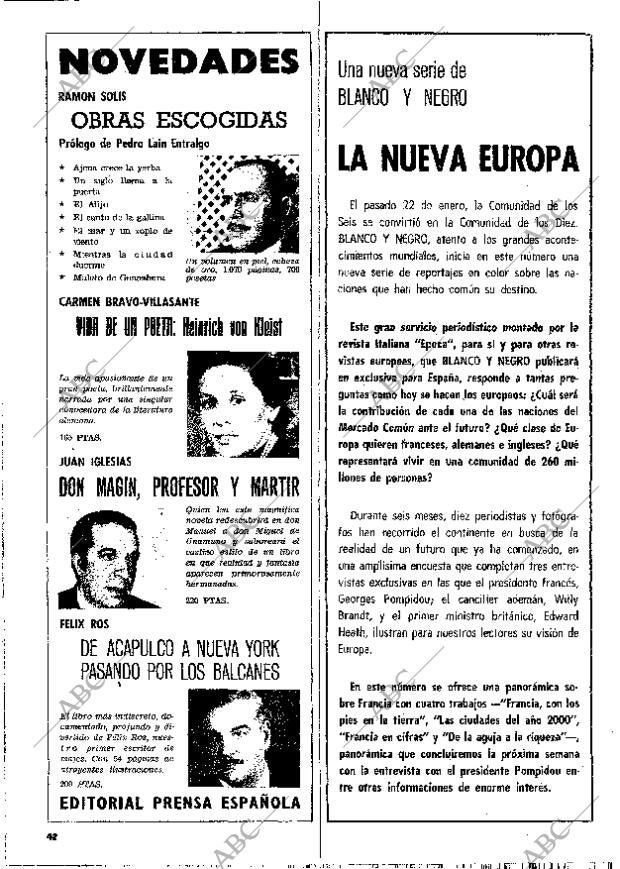 BLANCO Y NEGRO MADRID 18-03-1972 página 42