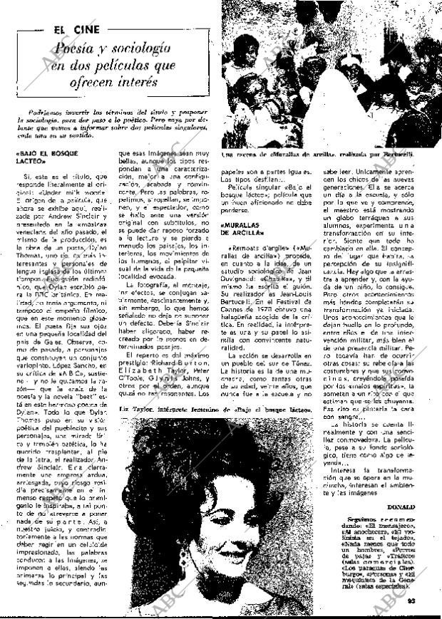 BLANCO Y NEGRO MADRID 18-03-1972 página 93