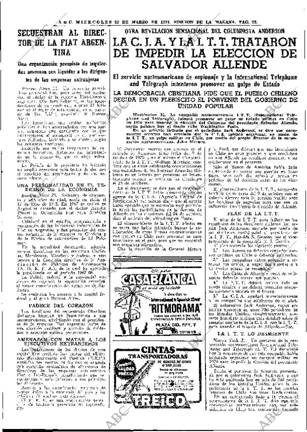 ABC MADRID 22-03-1972 página 23