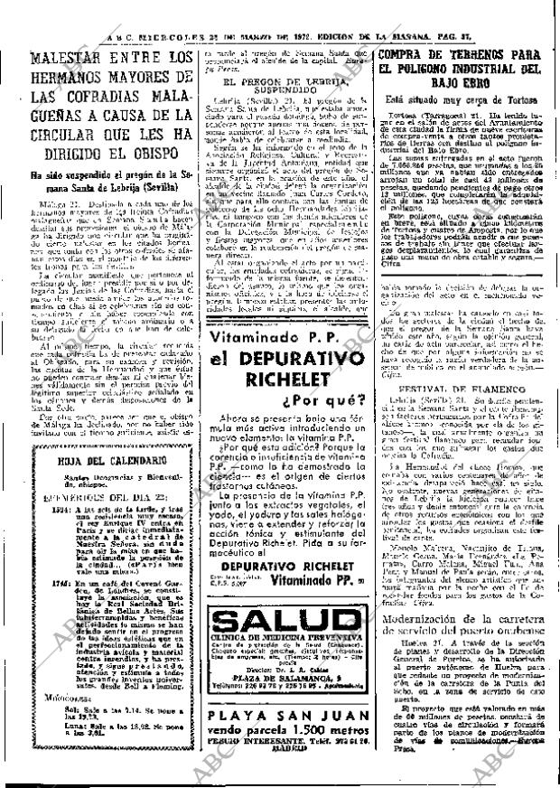 ABC MADRID 22-03-1972 página 37