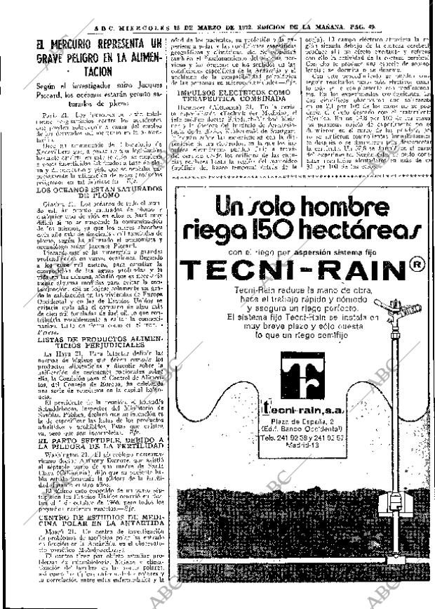 ABC MADRID 22-03-1972 página 49