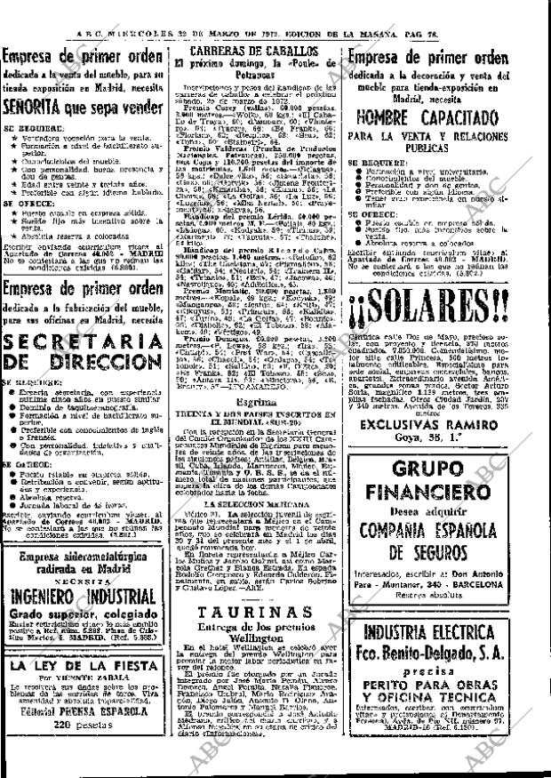 ABC MADRID 22-03-1972 página 78