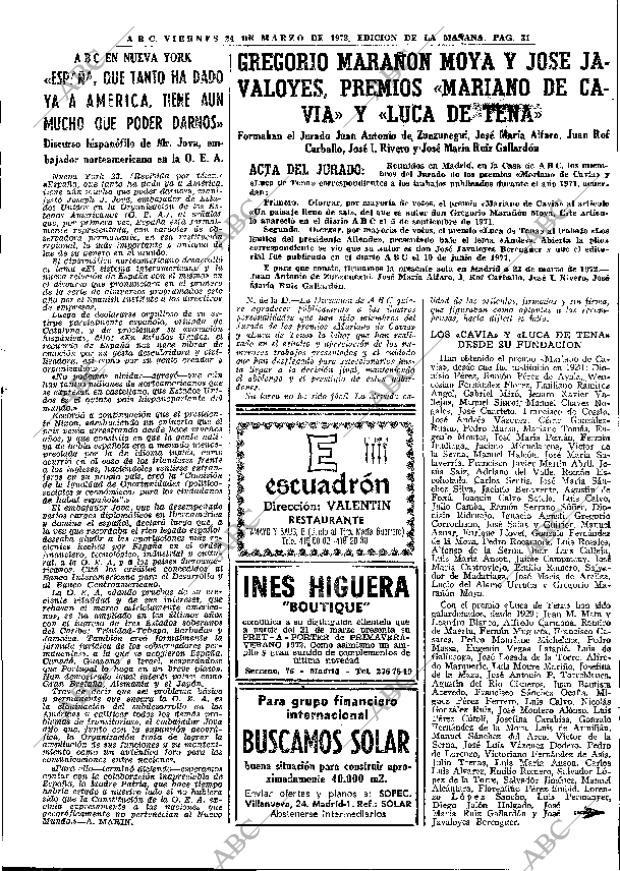 ABC MADRID 24-03-1972 página 31