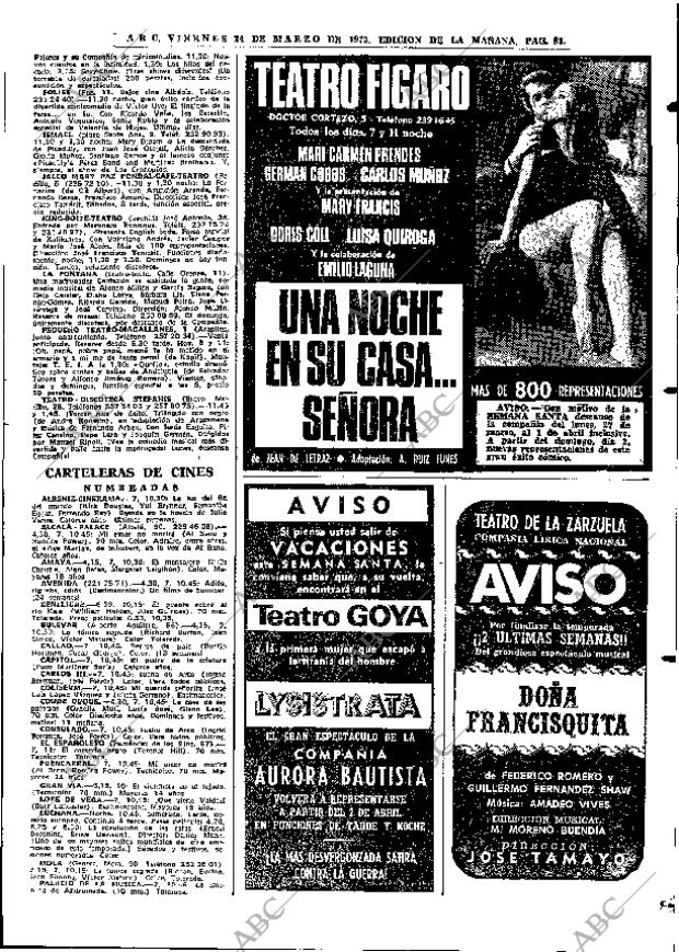 ABC MADRID 24-03-1972 página 85