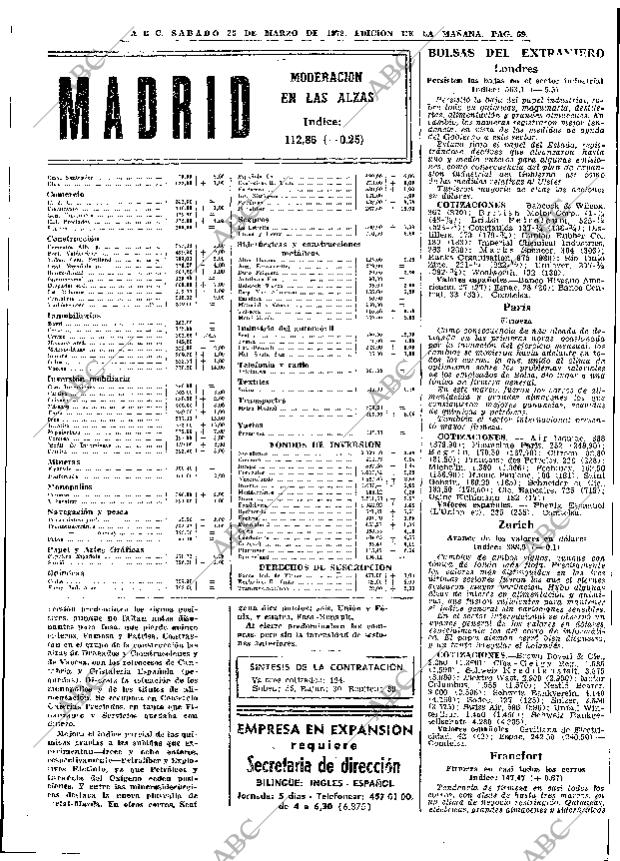 ABC MADRID 25-03-1972 página 69