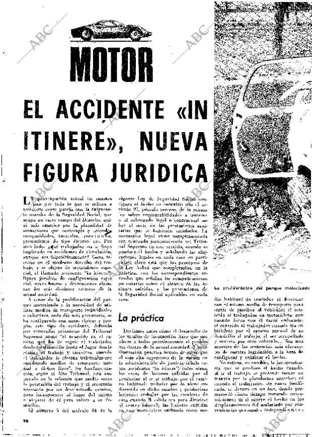 BLANCO Y NEGRO MADRID 25-03-1972 página 74