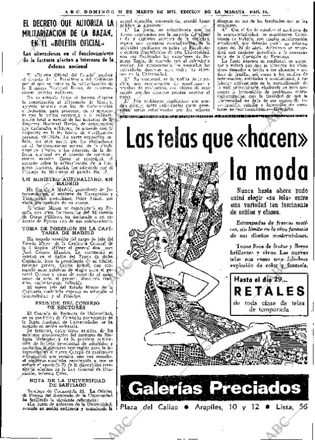 ABC MADRID 26-03-1972 página 23