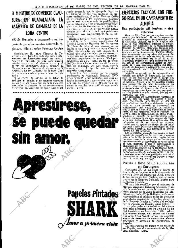 ABC MADRID 26-03-1972 página 33