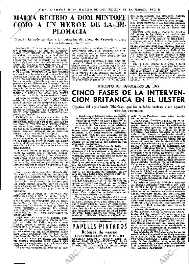 ABC MADRID 28-03-1972 página 15