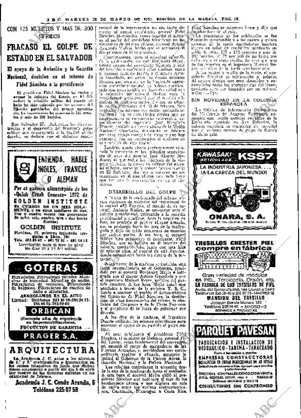 ABC MADRID 28-03-1972 página 16