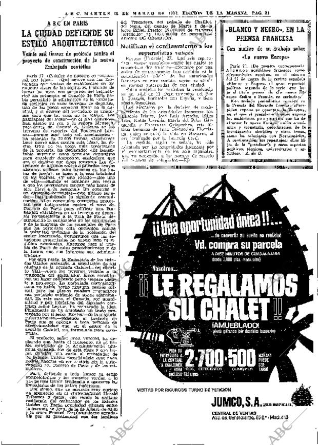 ABC MADRID 28-03-1972 página 21