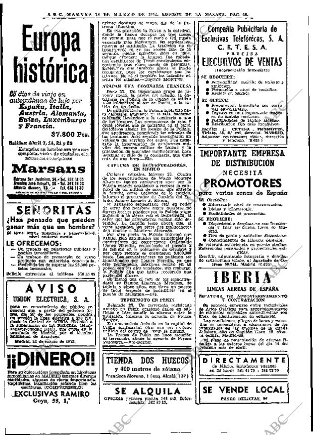 ABC MADRID 28-03-1972 página 28