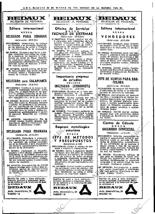 ABC MADRID 28-03-1972 página 46