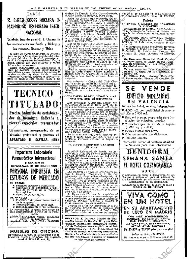 ABC MADRID 28-03-1972 página 62