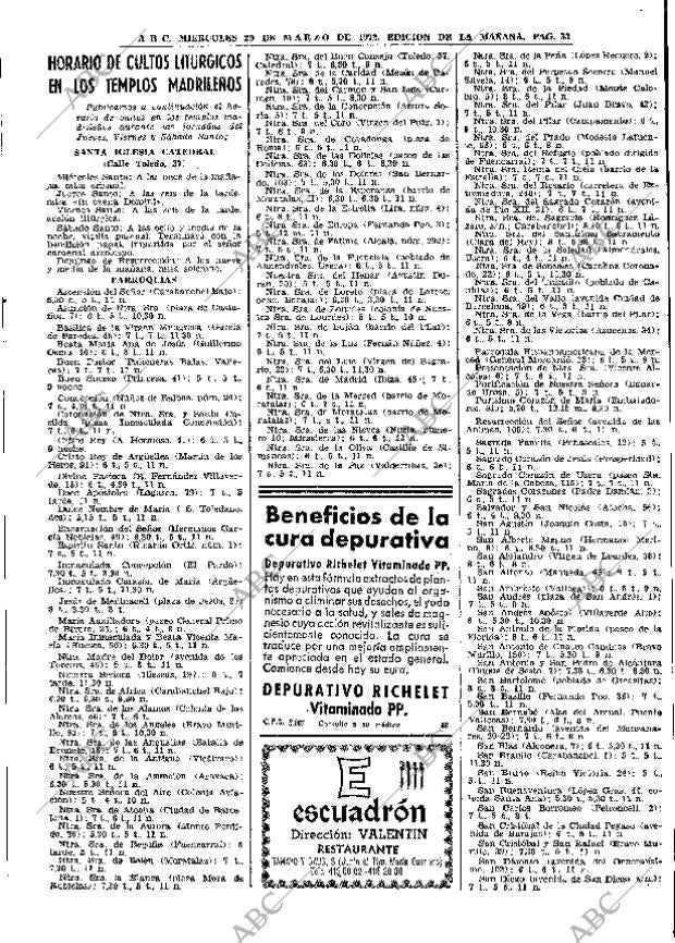 ABC MADRID 29-03-1972 página 33