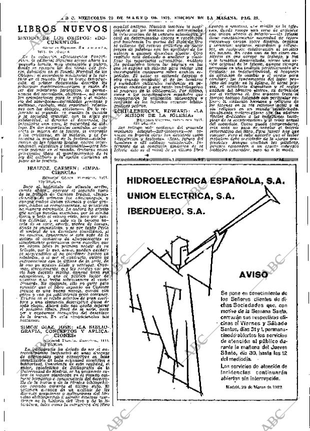 ABC MADRID 29-03-1972 página 39